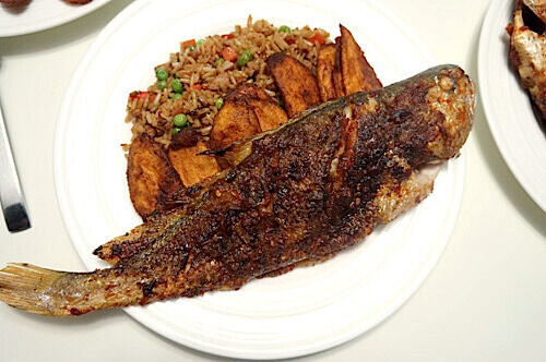 (Large) Charcoal Grilled Croaker Fish